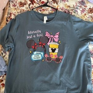 CROPPED Disney Blue Graphic T-Shirt